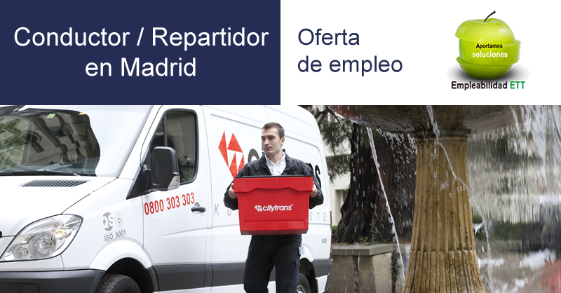 Oferta empleo - Conductor - Repartidor Madrid